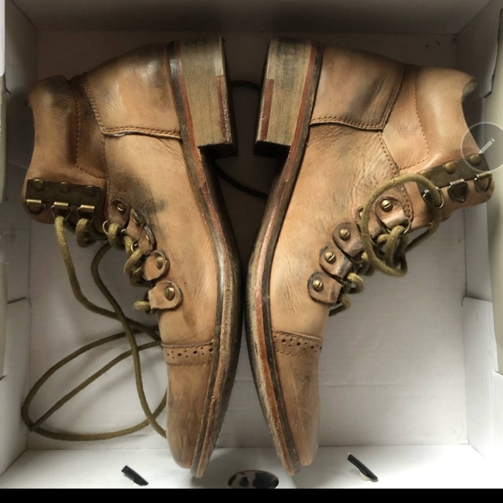 Free People Brown Leather Booties